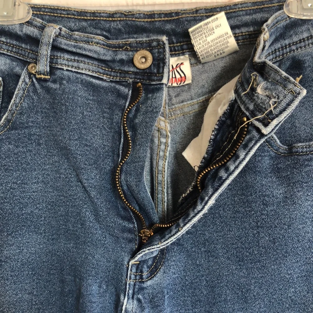 Vintage BILL BLASS womans SZ 14 pink straight leg high waist jeans pants